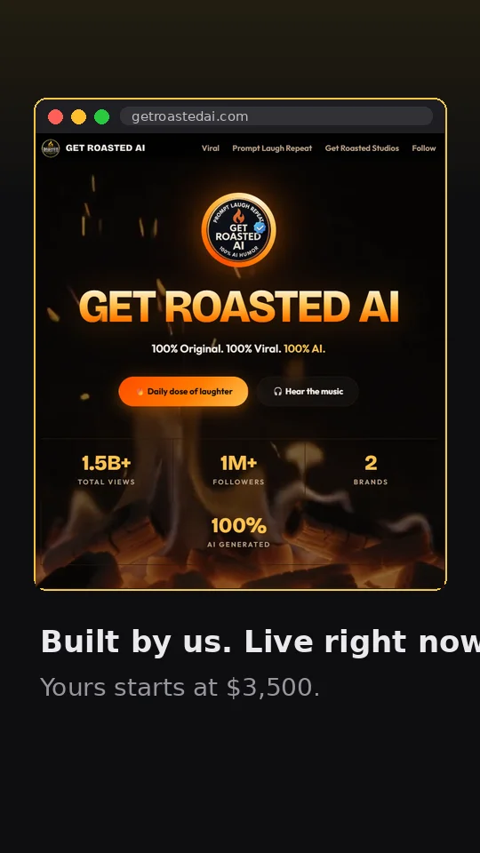 getroastedai.com — a site we built