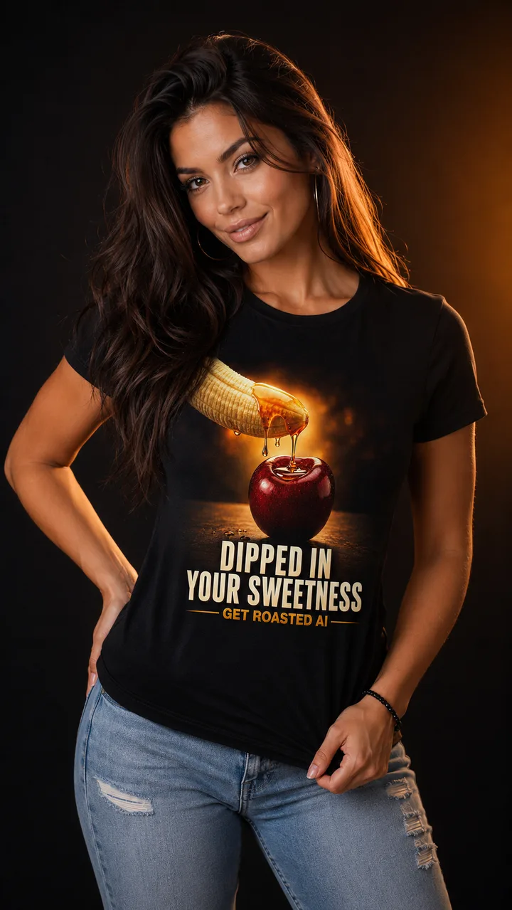 Dipped In Your Sweetness tee, modeled